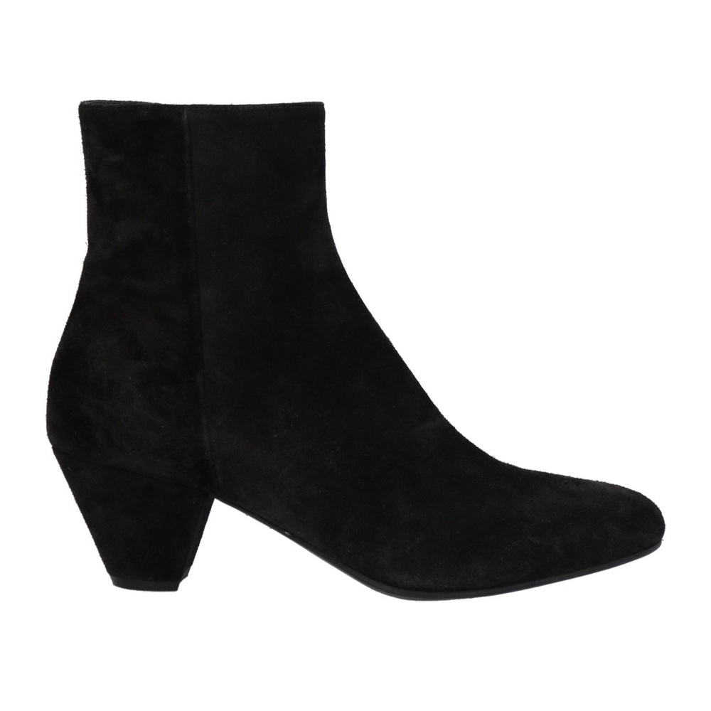 Miu miu black suede ankle booties